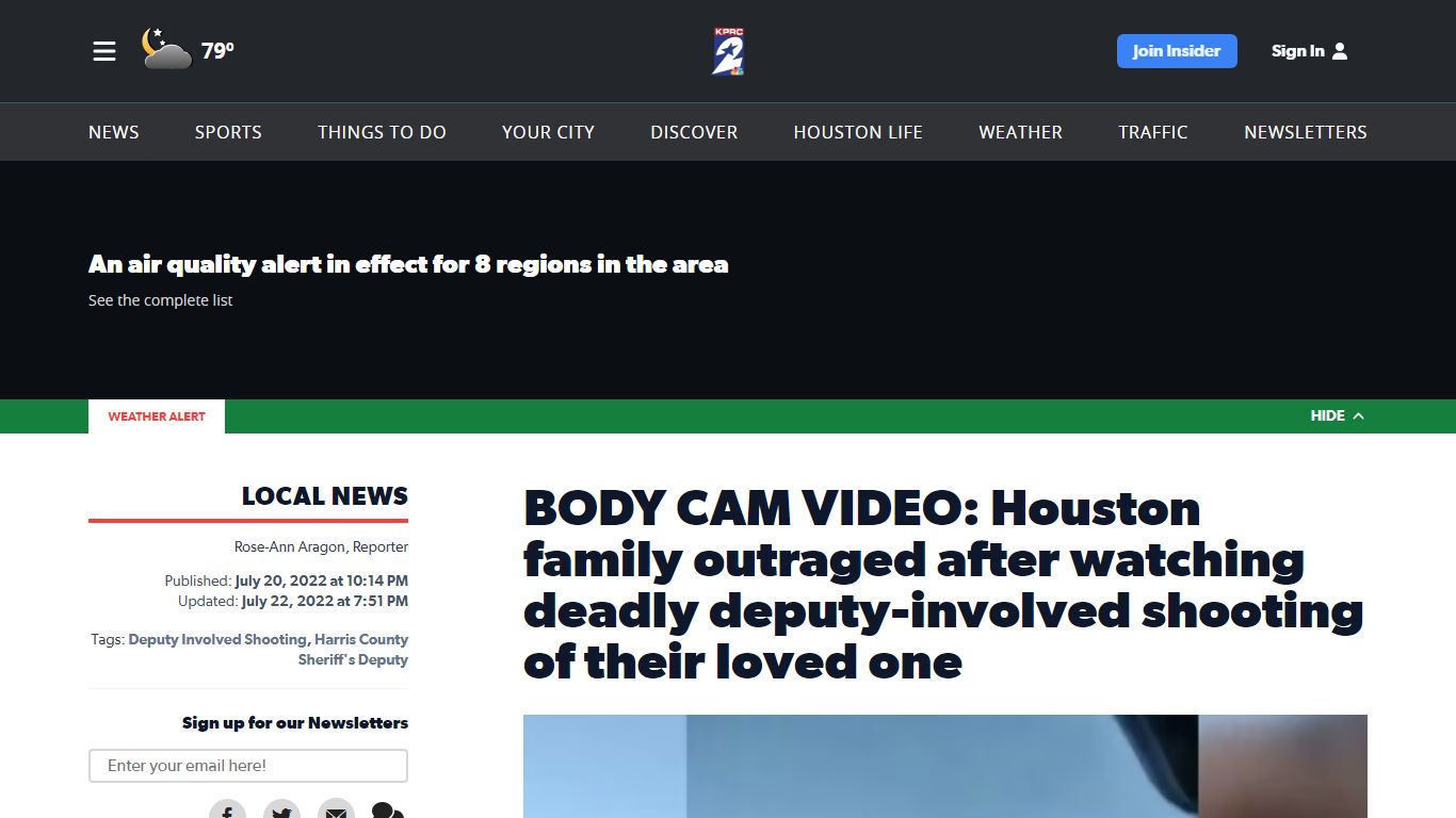 BODY CAM VIDEO: Houston family outraged after watching deadly ... - KPRC